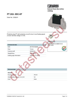 2838241 datasheet  